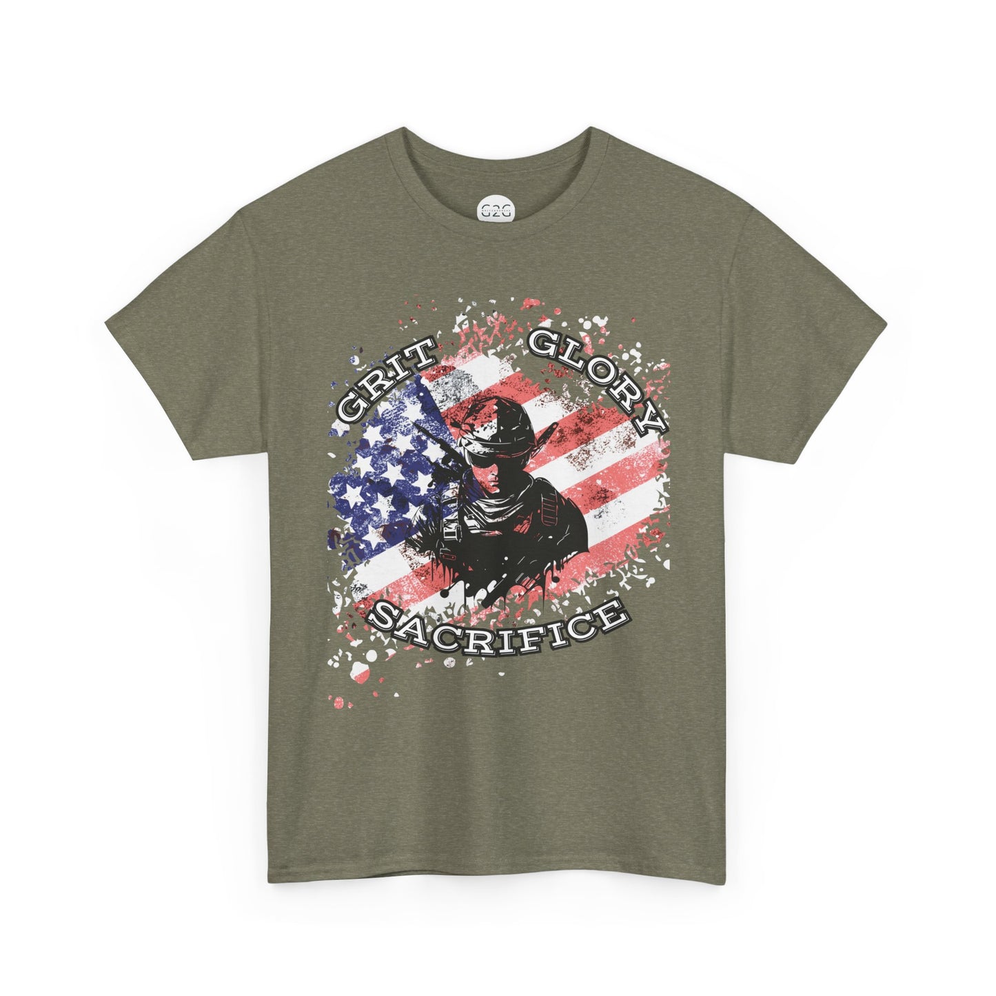 Grit. Glory. Sacrifice. Patriotic Military T