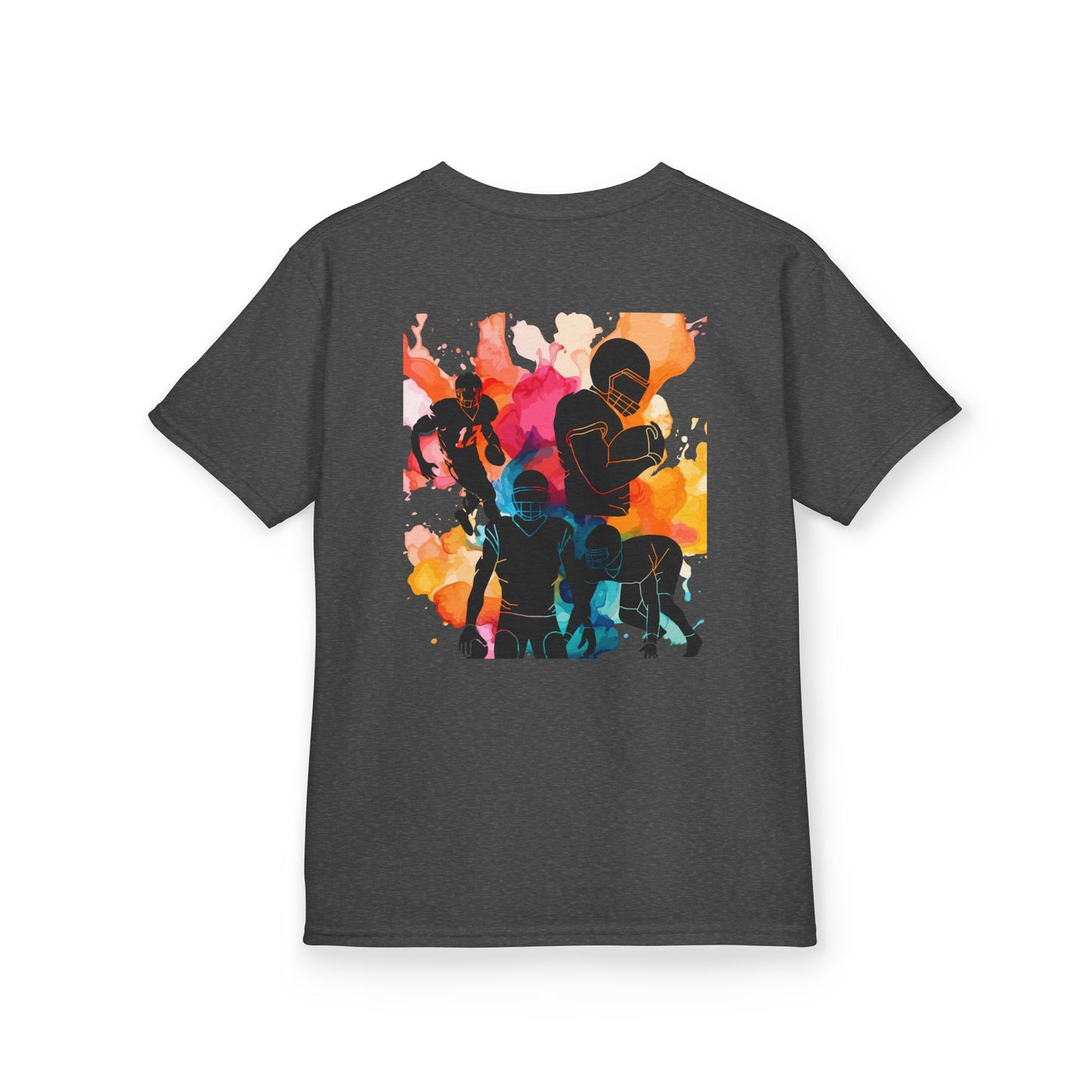 Grit Starts Here Kids Tee - Vibrant Football Design for Young Athletes