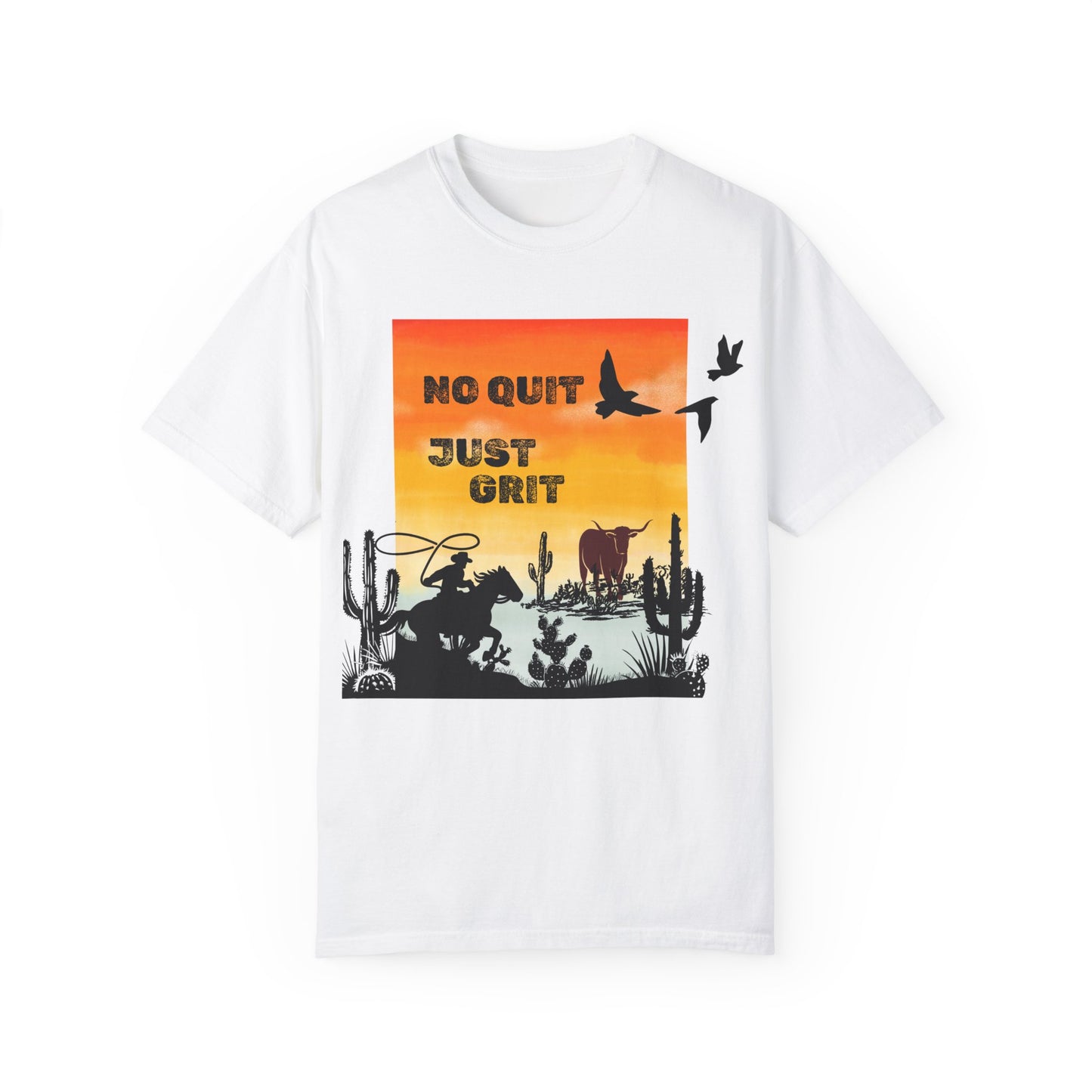 No Quit, Just Grit Men's T-Shirt- Vintage Western Style