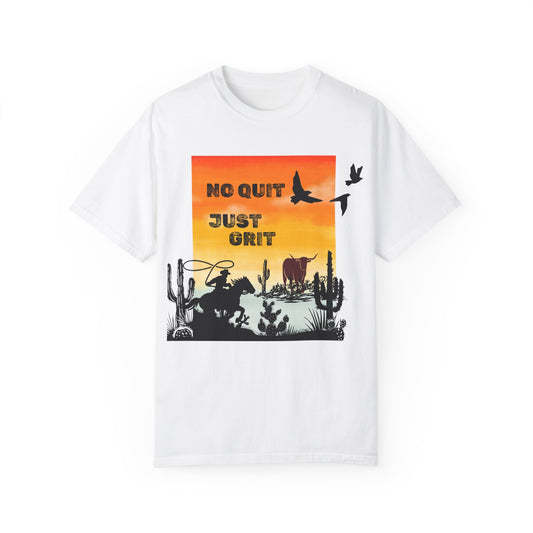 No Quit, Just Grit Men's T-Shirt- Vintage Western Style