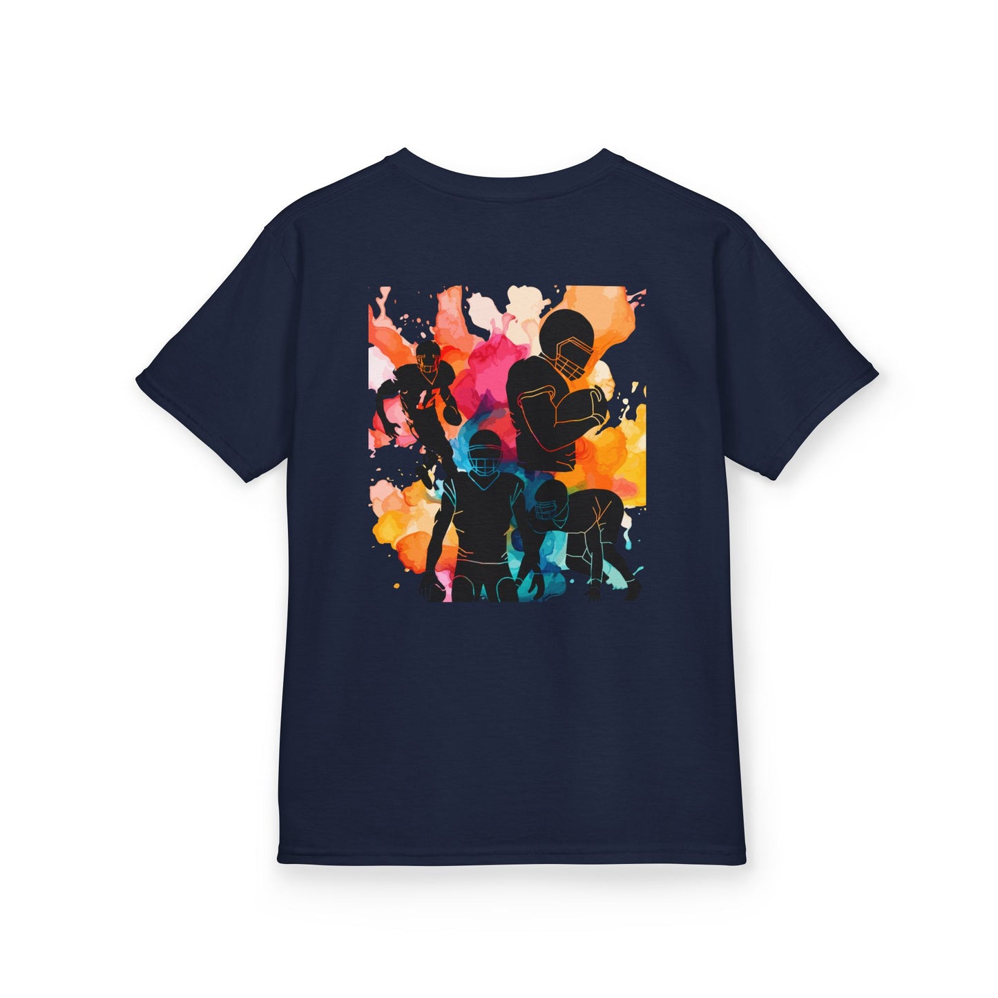 Grit Starts Here Kids Tee - Vibrant Football Design for Young Athletes