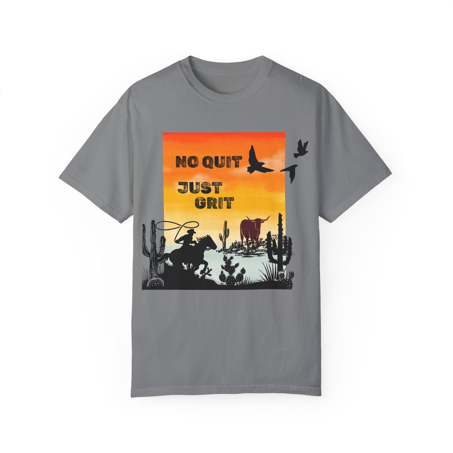 No Quit, Just Grit Men's T-Shirt- Vintage Western Style