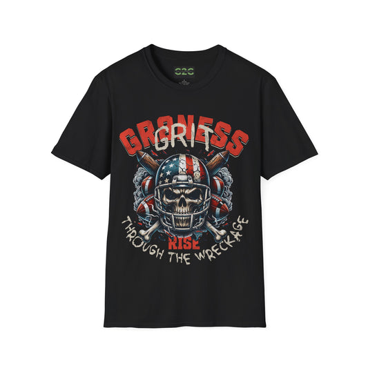 Unisex Softstyle T-Shirt - 'Greatness Rise Through the Wreckage' Graphic Tee