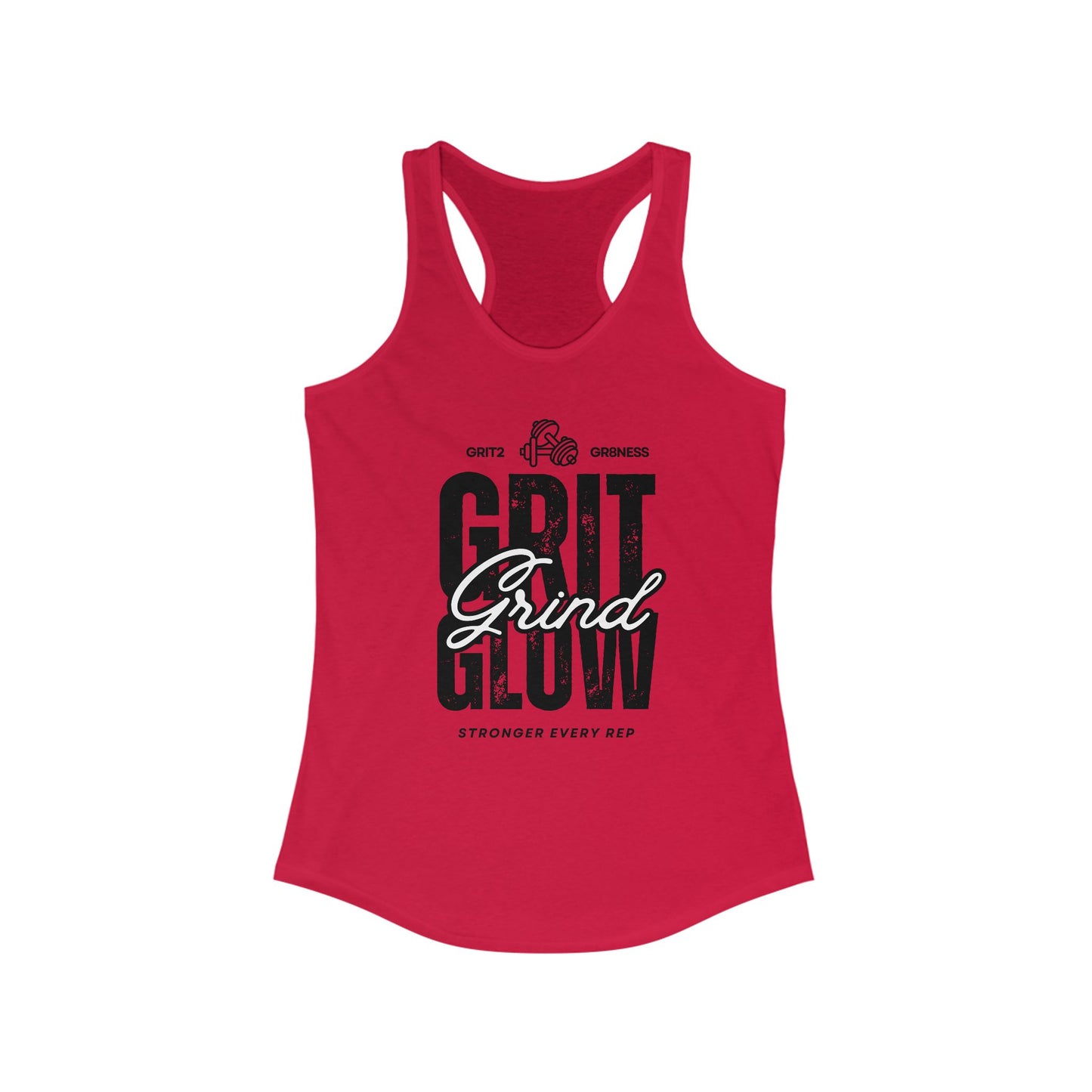 Grit. Grind. Glow. Women's Racerback Tank