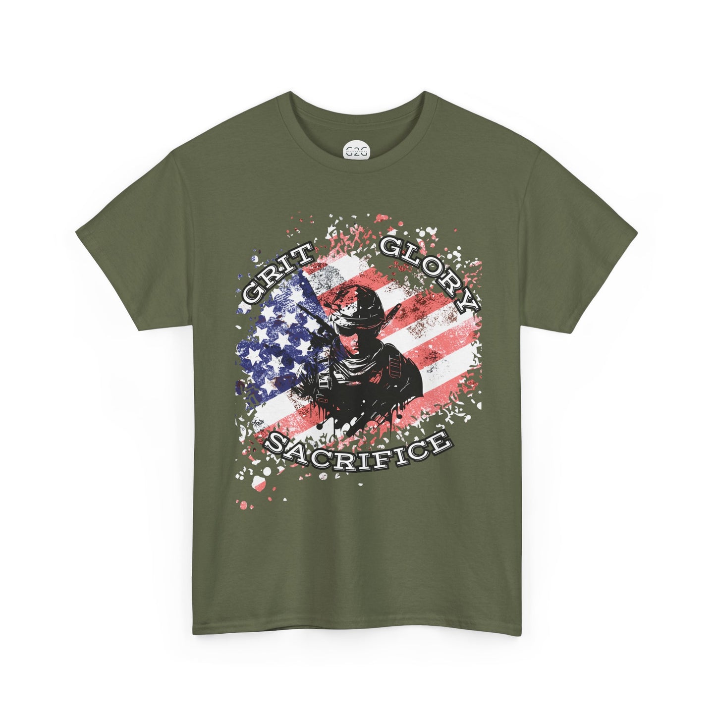 Grit. Glory. Sacrifice. Patriotic Military T