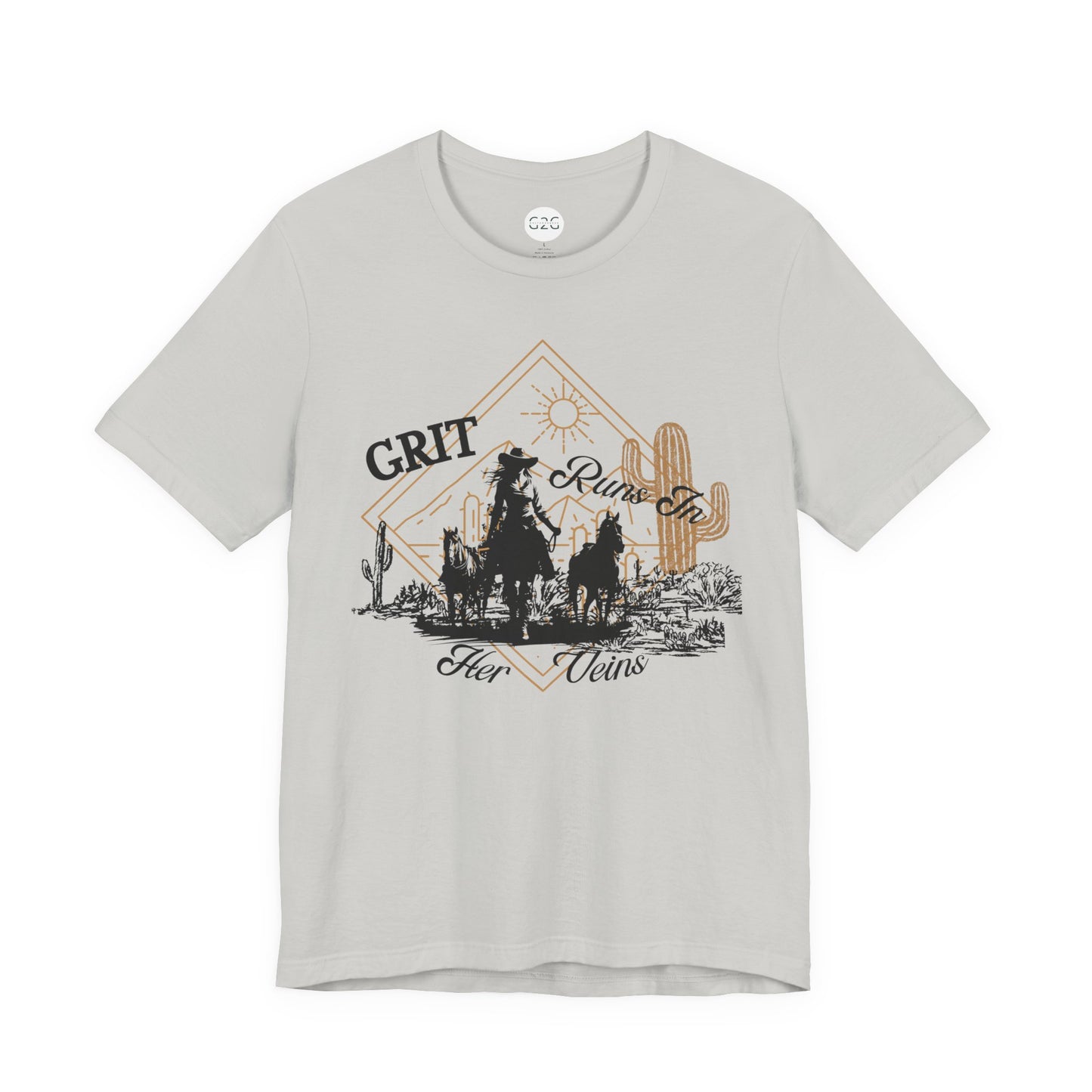 WOMENS Grit Runs in Her Veins T