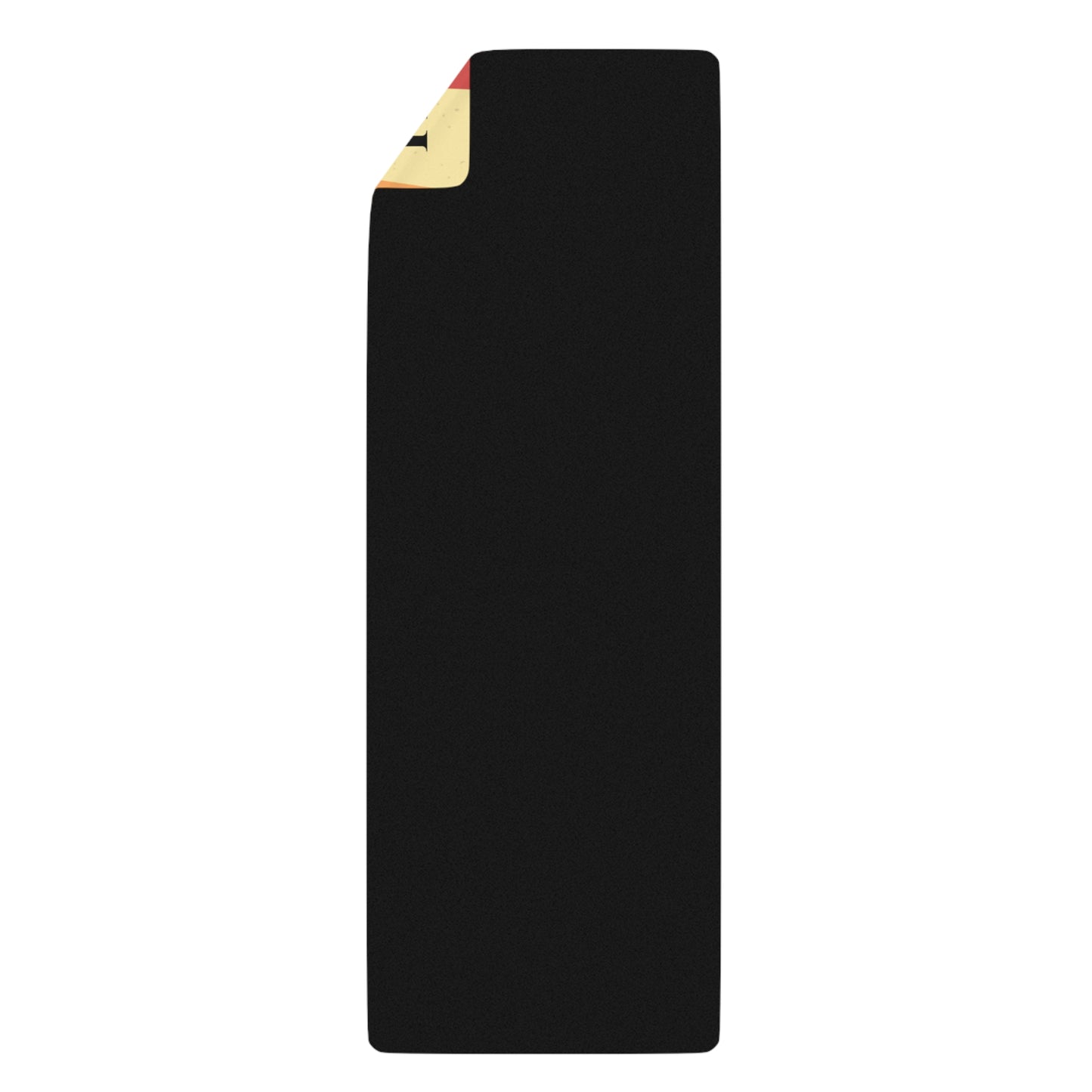 Inspirational Rubber Yoga Mat - "Breathe. Grind. Glow."