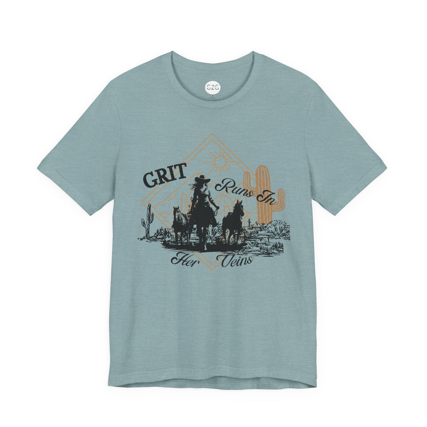 WOMENS Grit Runs in Her Veins T