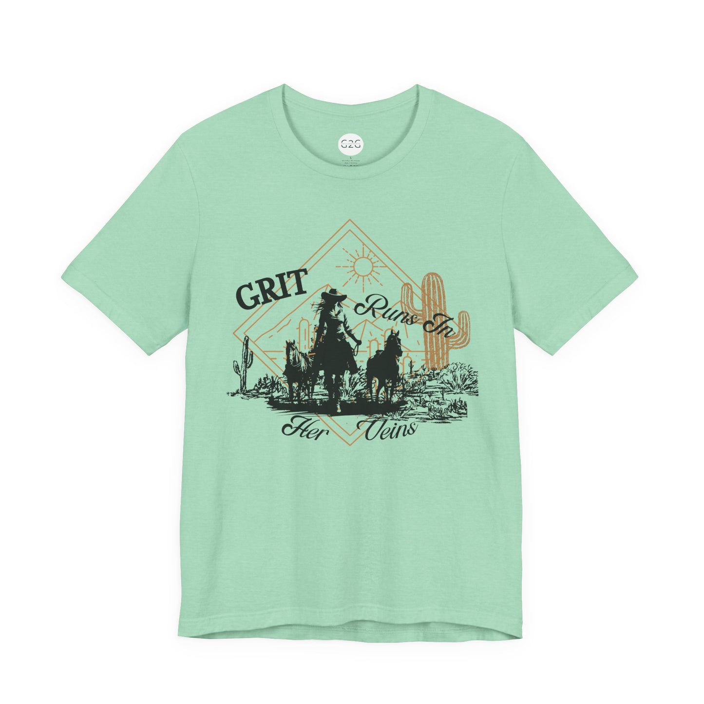 WOMENS Grit Runs in Her Veins T