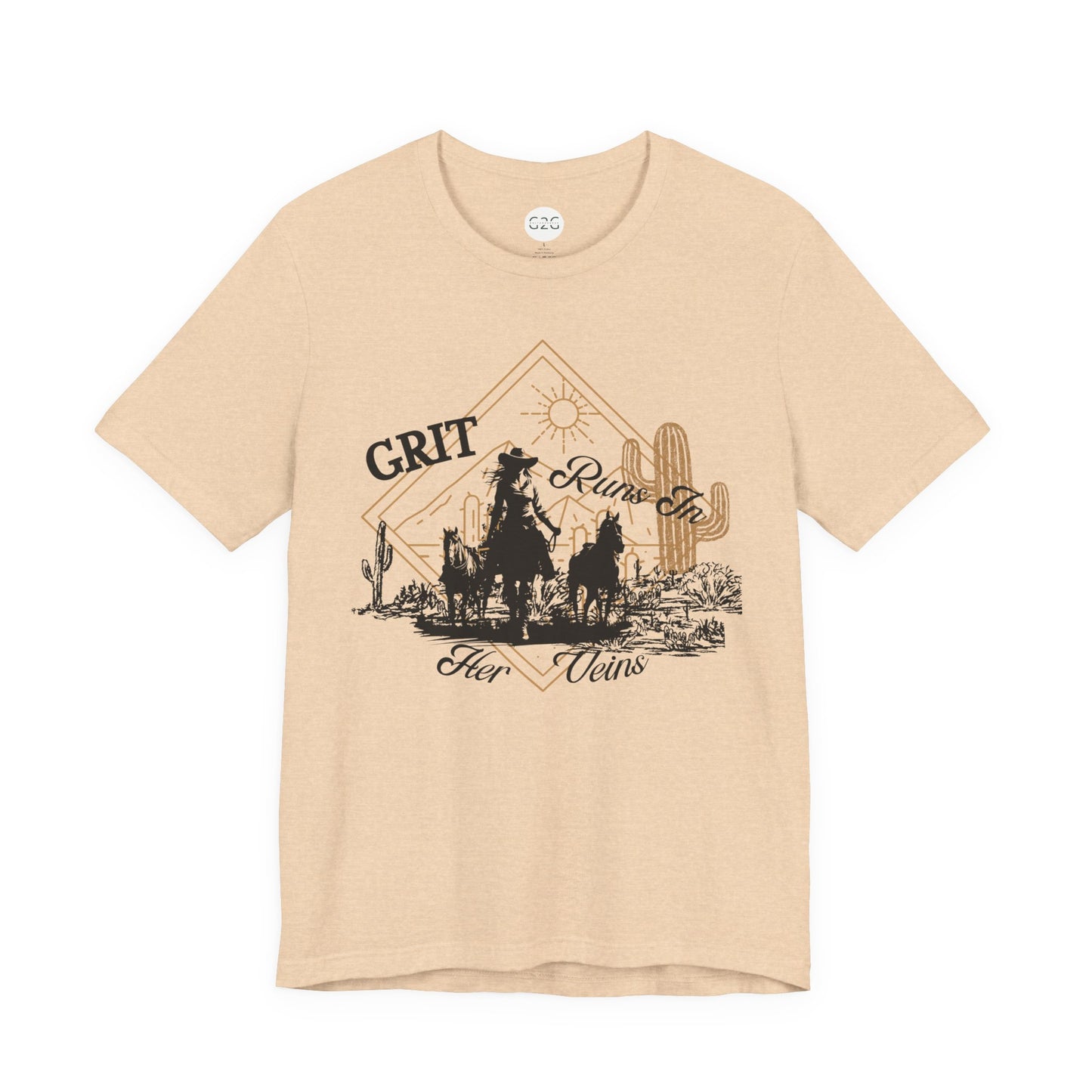 WOMENS Grit Runs in Her Veins T