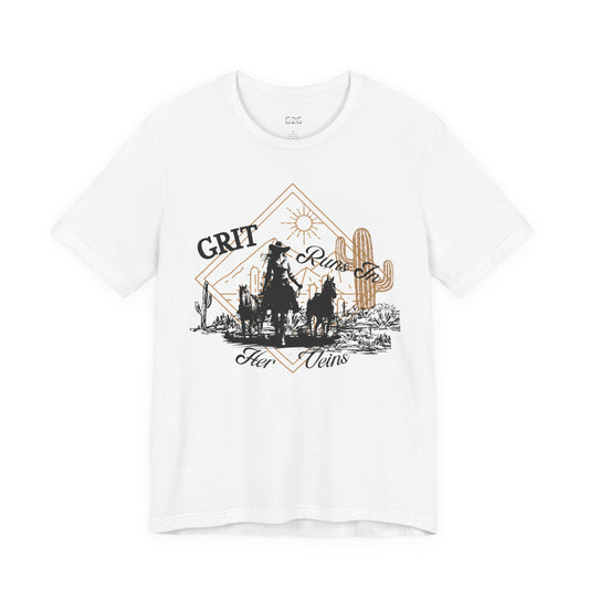WOMENS Grit Runs in Her Veins T