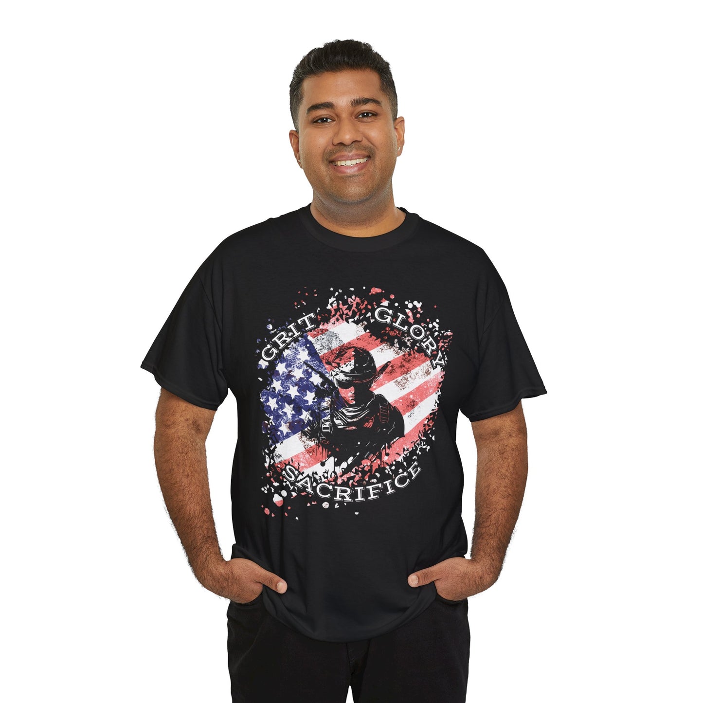 Grit. Glory. Sacrifice. Patriotic Military T