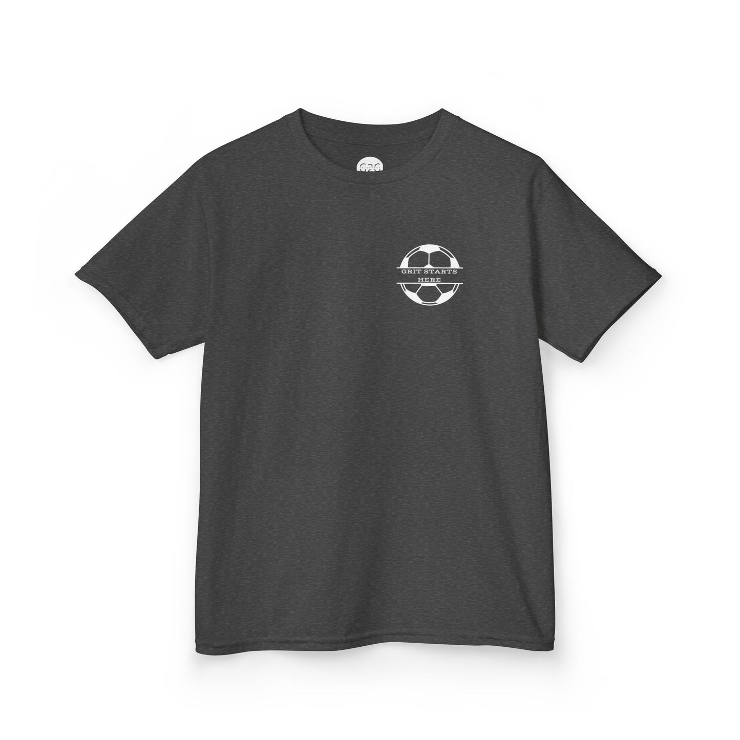 KIDS Grit Starts Here Soccer T