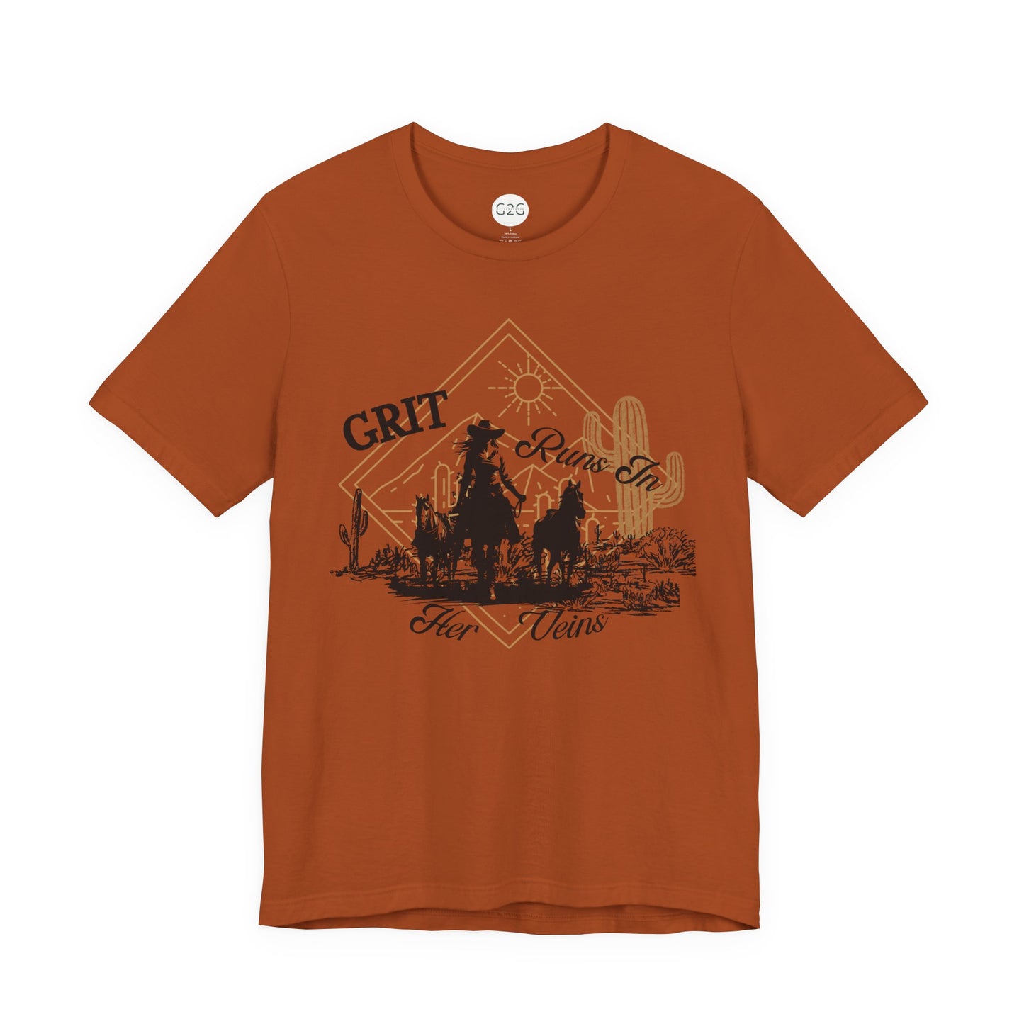 WOMENS Grit Runs in Her Veins T