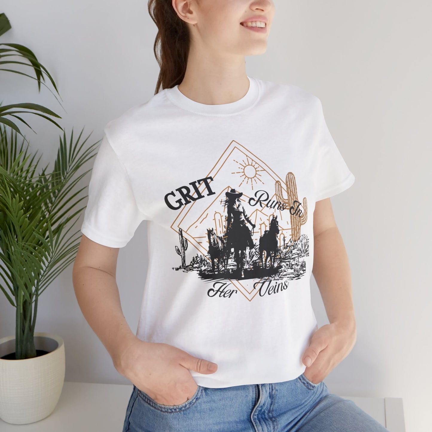 WOMENS Grit Runs in Her Veins T