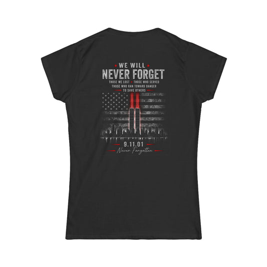 25th Anniversary 9/11 “We Will Never Forget” T