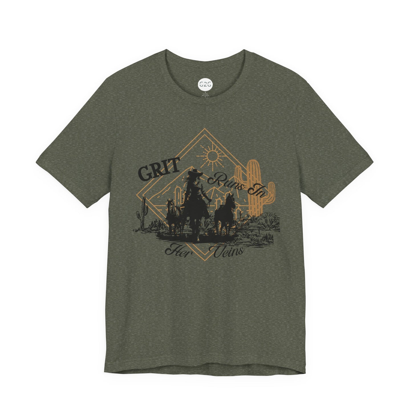 WOMENS Grit Runs in Her Veins T