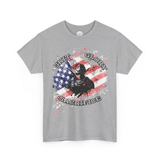 Grit. Glory. Sacrifice. Patriotic Military T