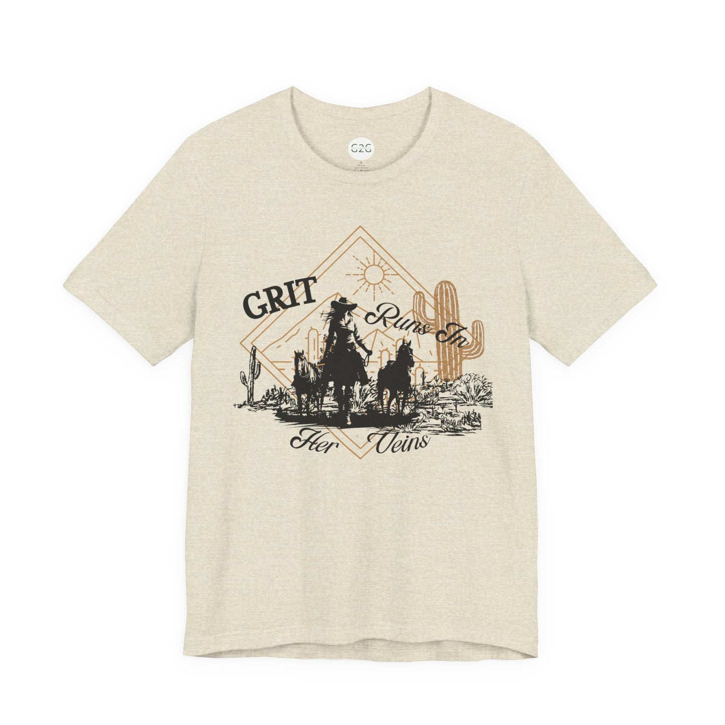 WOMENS Grit Runs in Her Veins T